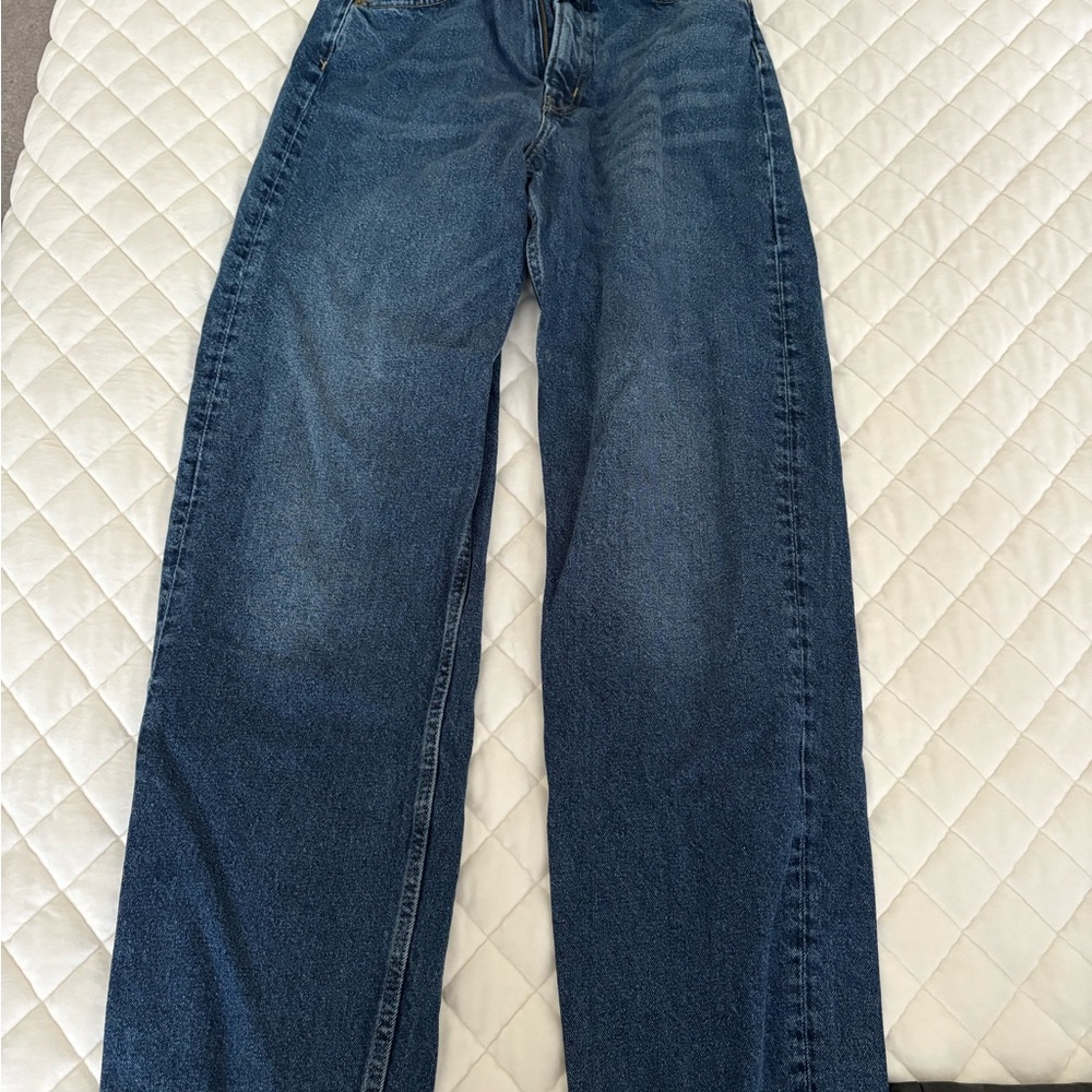 H&M Blue Relaxed Jeans Versatile Denim